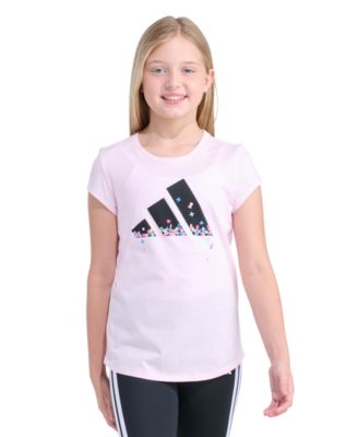 Girls' 8-16 Essential Short-Sleeve Ribbed Crewneck T-Shirt