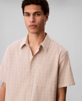 Men's Short-Sleeve Crinkle Poplin Shirt
