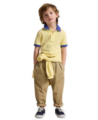 Boys' 2-7 Stretch Cotton Mesh Polo Shirt