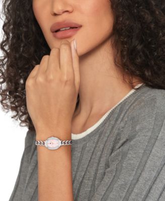 Women's Quartz Silver Tone Stainless Steel Chain Bracelet Watch, 21.5mm