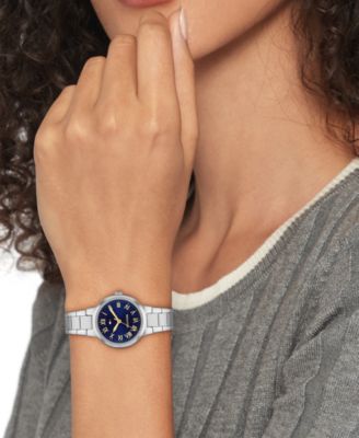 Women's Quartz Silver Tone Stainless Steel Bracelet Watch, 28mm