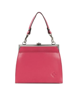 Aurelie Small Rose Tooled Leather Crossbody Frame Bag