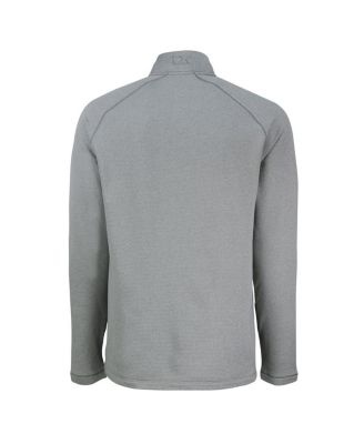 Men's Heather Gray Philadelphia Eagles Peshastin Eco Fleece Tri-Blend Raglan Quarter-Zip Jacket