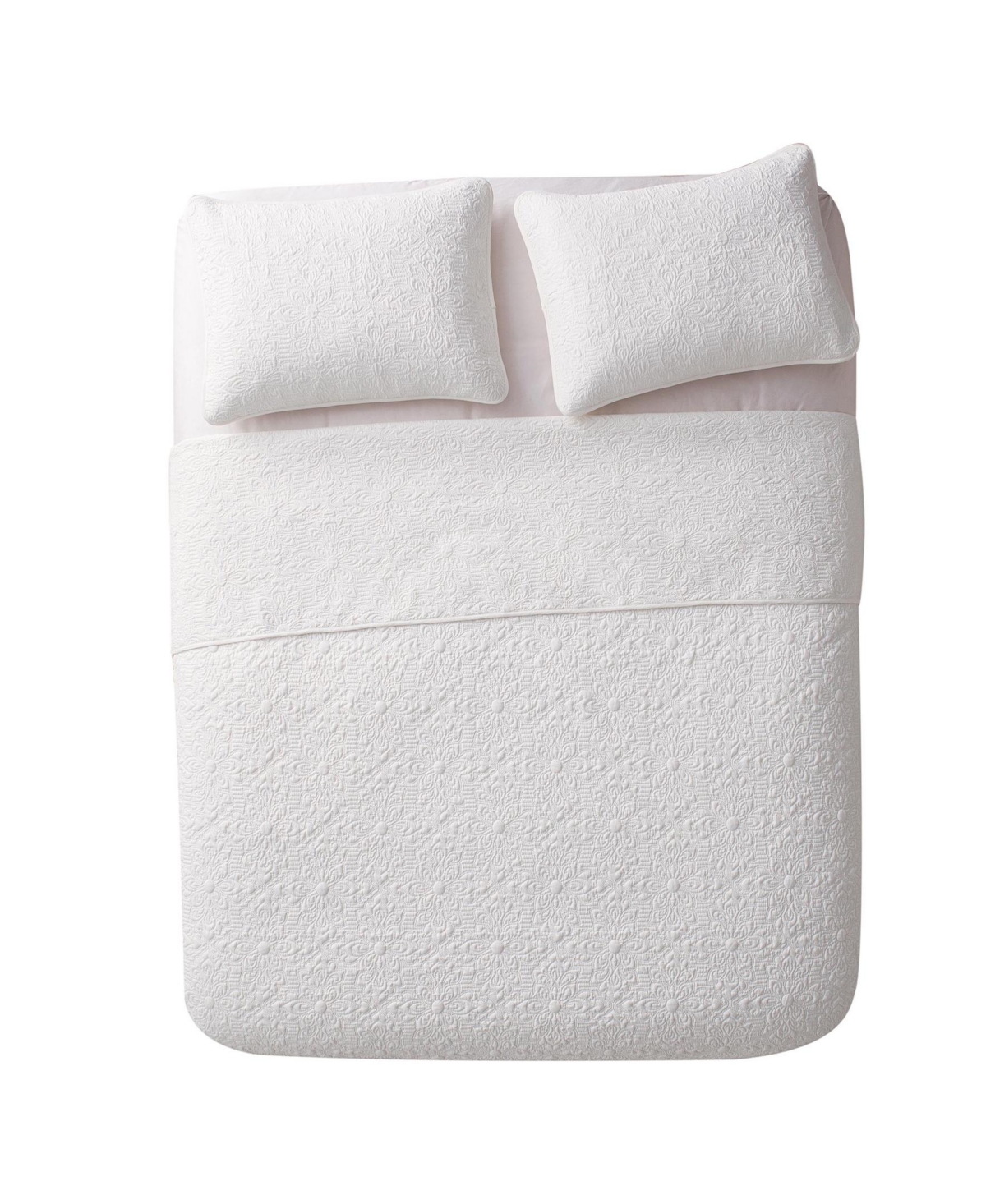 Vcny Home Caroline Embossed -Pc. Quilt Set