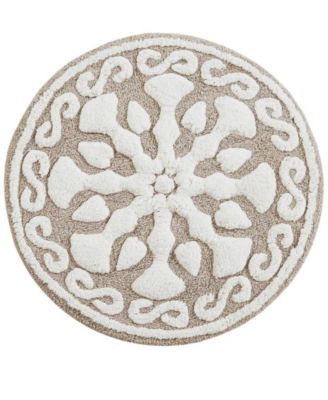Casablanca Tufted Cotton Bath Rug, 25" Round