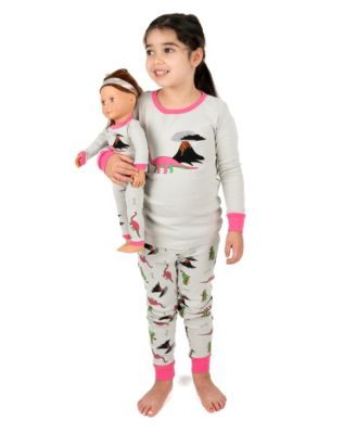 Big Girls 6-14 Matching Doll Snug-Fit Cotton Long Sleeve Pajamas