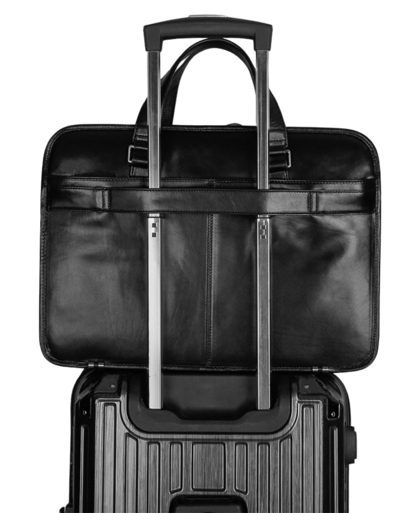 Мужская сумка Mancini Laptop Briefcase, цвет: Чёрный — фото 6