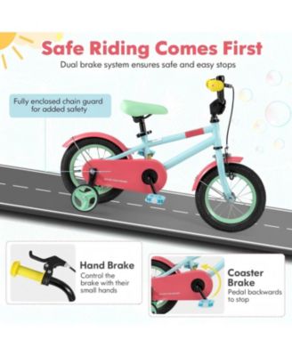 Kids Bike with Adjustable Handlebar and Saddle