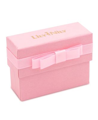 Enamel Bow & Cubic Zirconia Station Chain Link Bracelet