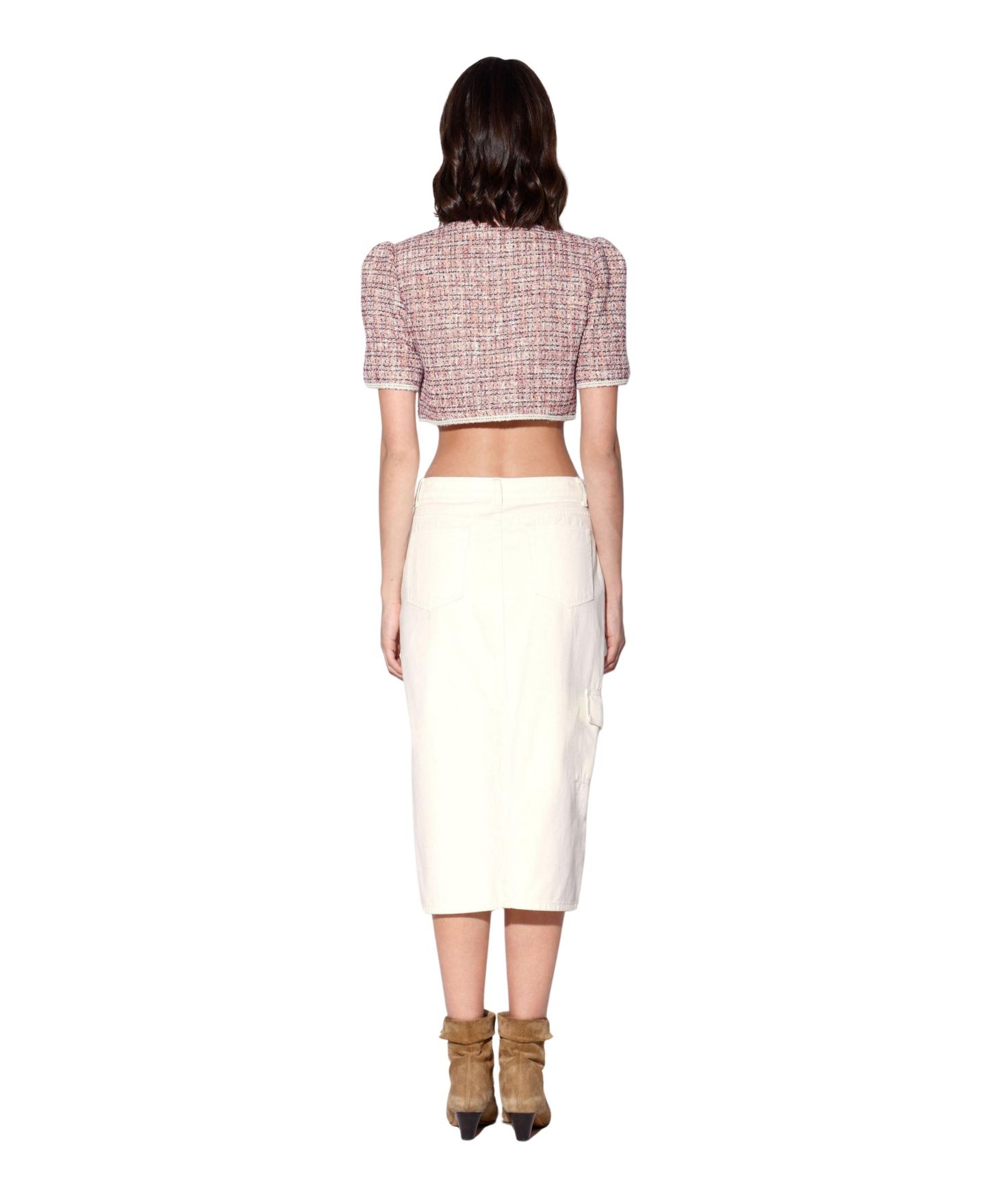Женская куртка Walter Baker Helene Cropped Boucle Tweed, цвет: Разноцветный — фото 2