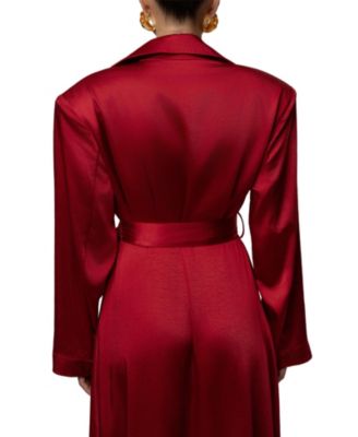 Women's Satin Embrace Maxi Dress