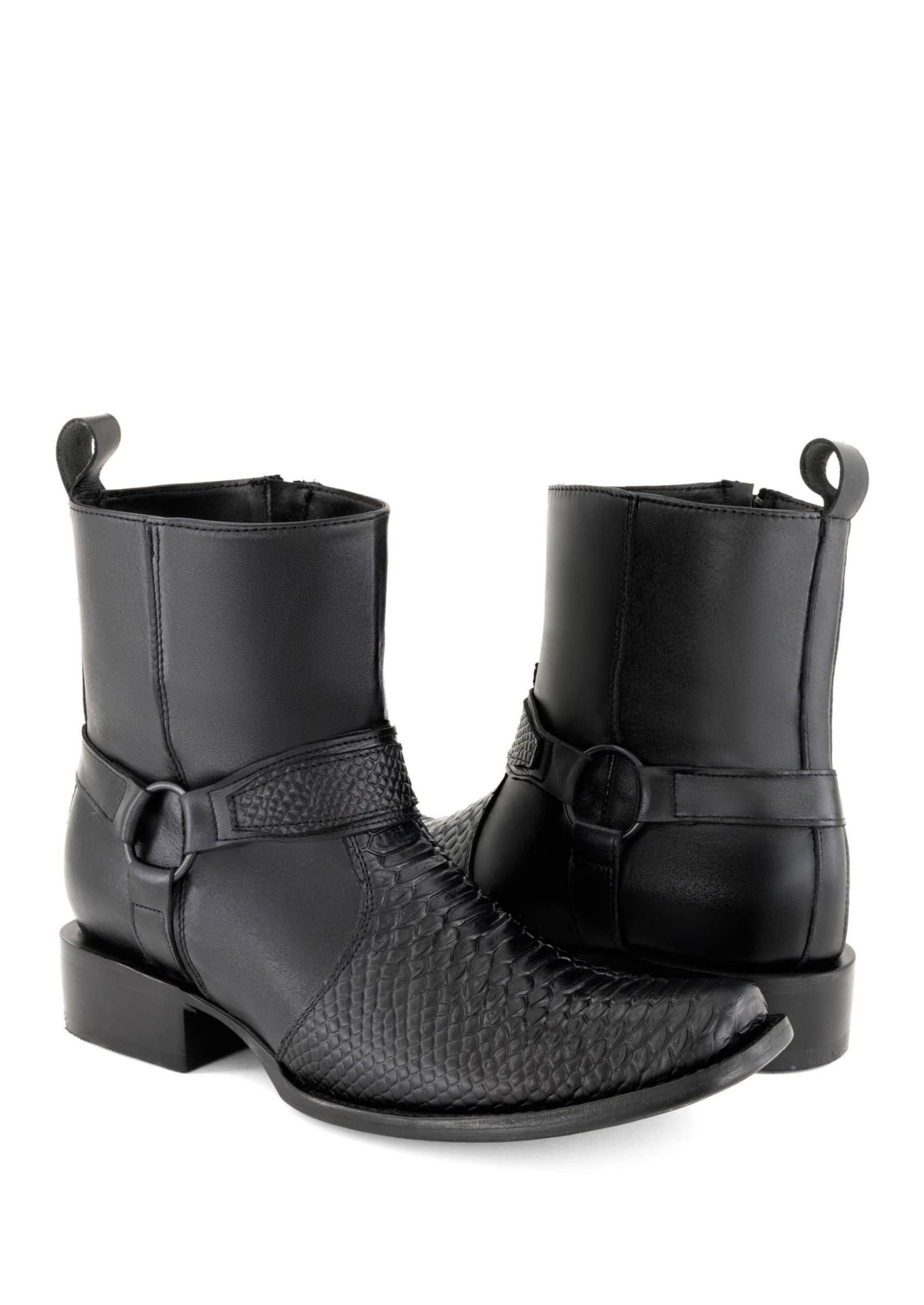 Men's Boots Croco embossed Leather