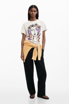 Women's Printed face t-shirt