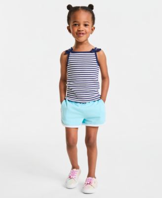 Girls' Toddler 12M-5T Striped Bow Tank Top