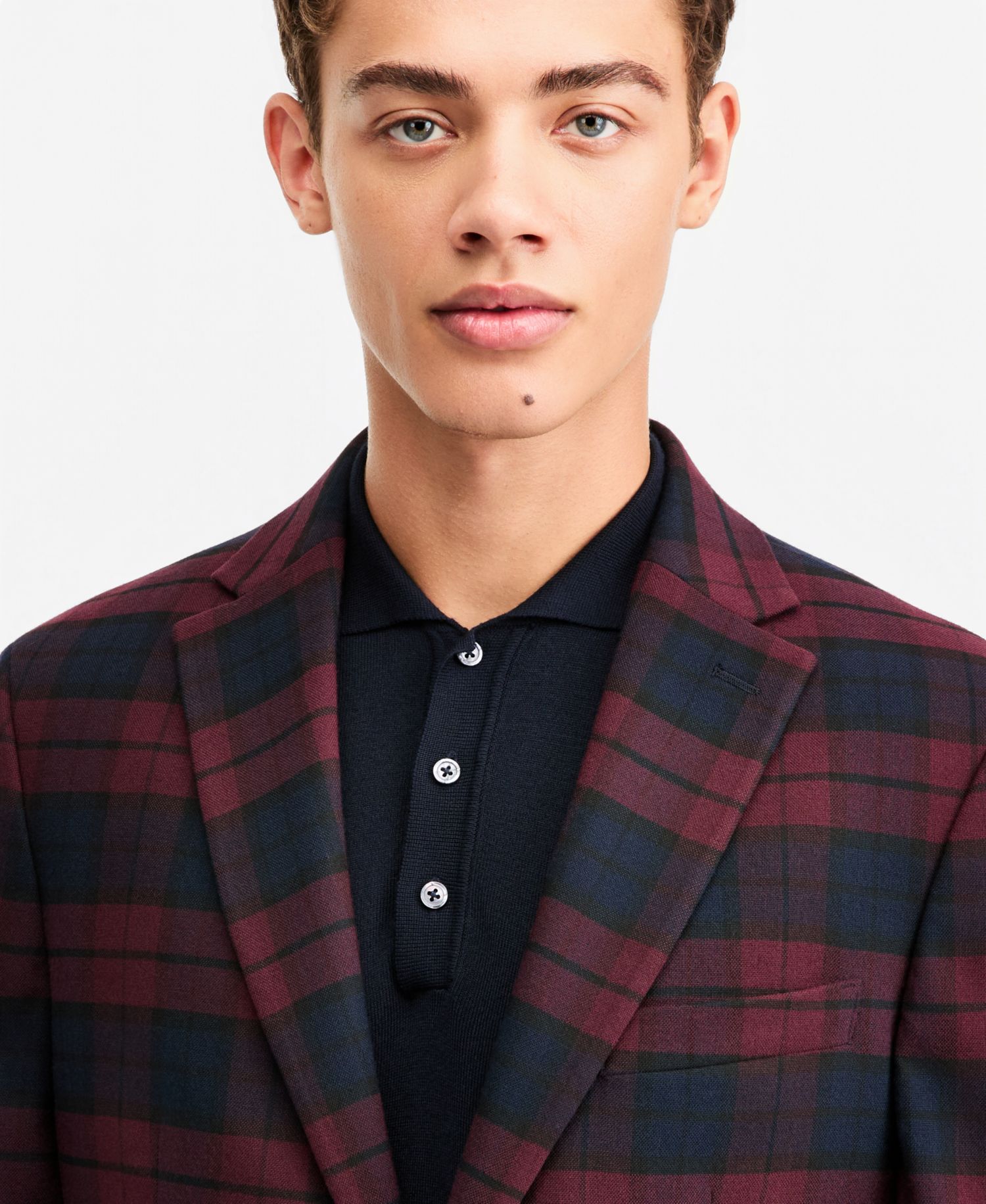 Men's Plaid Modern-Fit Sport Coat