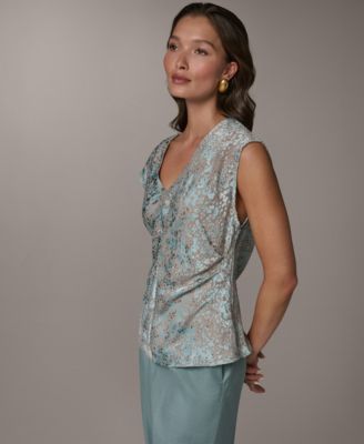 Women's V-Neck Printed Top