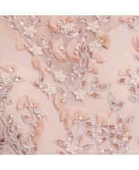 Petite Floral Embellished Cap Sleeve Gown