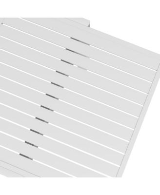 Extendable Patio Dining Table for 4-6, Outdoor Dining Table,