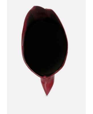 Womens Riggle Long Patent Pu High Heel Boots