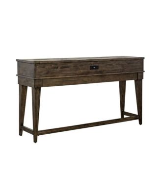 Arrowcreek Console Bar Table in Weathered Stone