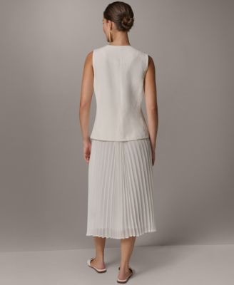 Petite V-Neck Midi Dress