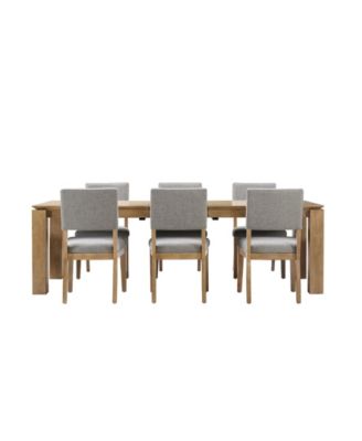 Selby 7-Pc. Dining Set (1 Dining Table + 6 Chairs)