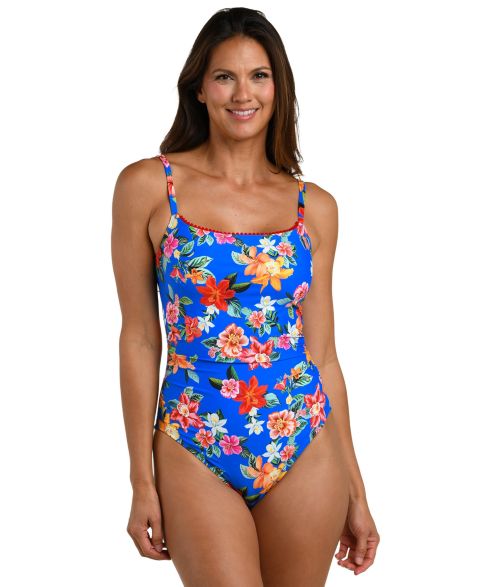 Женские купальники La Blanca Women's Modern Oasis Scoop Neck One-Piece Swimsuit
