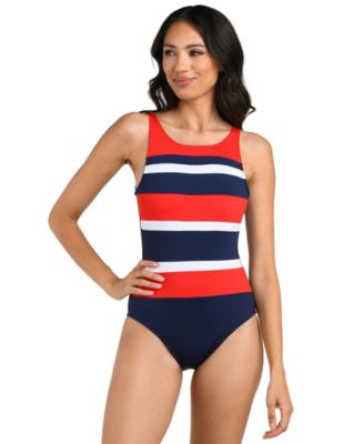 Women's Americana Crewneck One-Piece Swimsuit