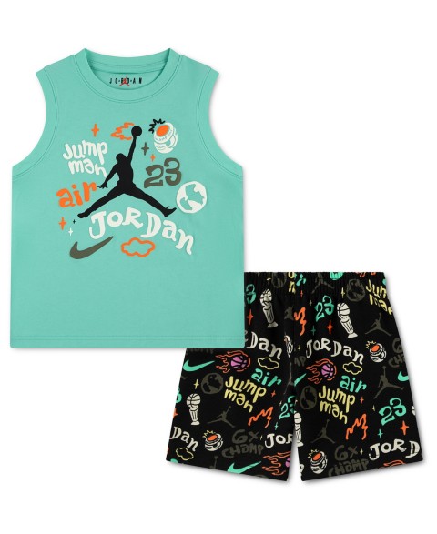 Детские Jordan Boys' 4-7 Crewneck Tank Top and Shorts, 2-Piece Set