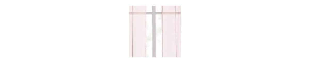 Kate Aurora Hotel Lux 2 Piece Rose Pink Rod Pocket Sheer Curtain Panels