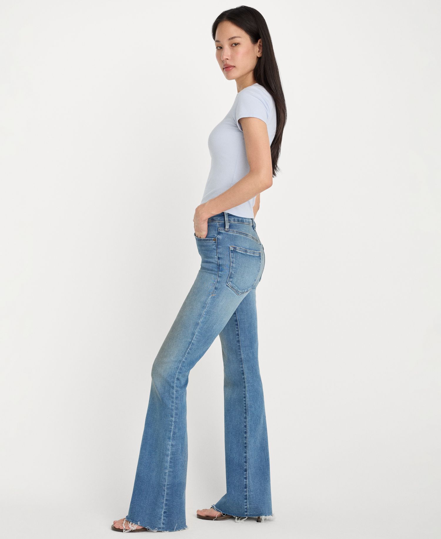 Women's Flare-Leg Mid-Rise Jeans