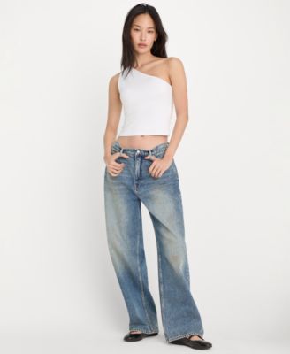 Women's One-Shoulder Top, Regular & Plus Size