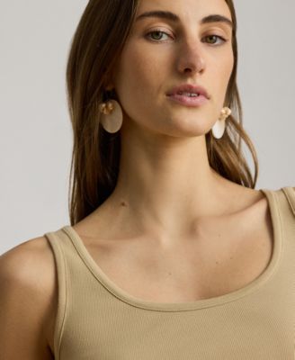 Petite Stretch Cotton Tank Top