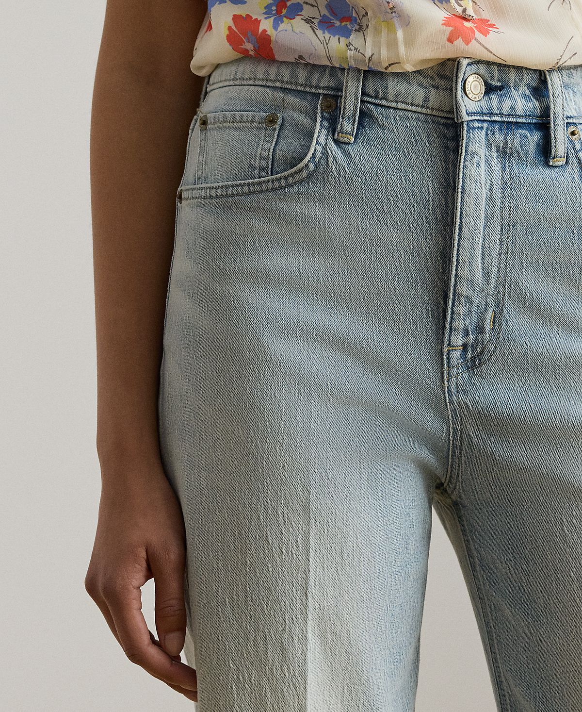 Lauren Ralph Lauren Women's High-Rise Straight Ankle Jeans view 4 — MAYCSS fashion products