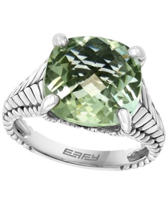 Green Amethyst Ring (5-3/8 ct. t.w.) in Sterling Silver
