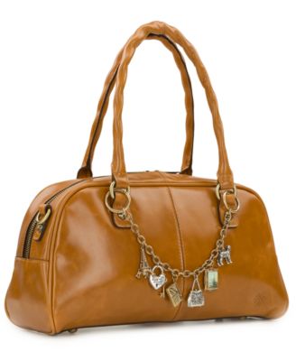 Pomezia Large Leather Crossbody Satchel Bag