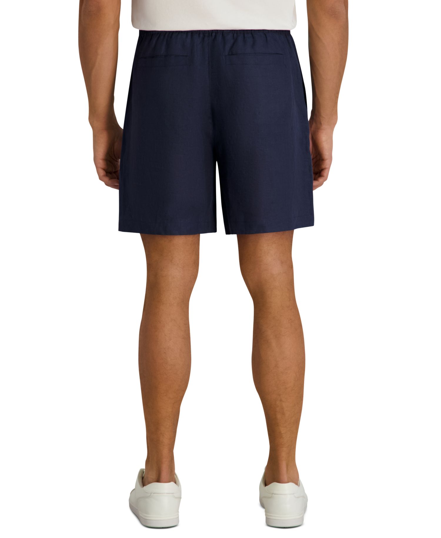 Men's Regular-Fit Drawstring Linen Shorts