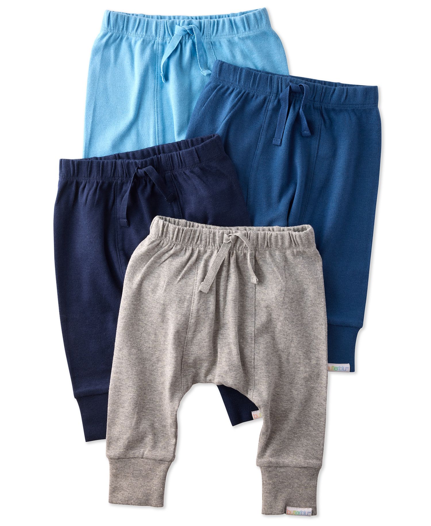 Baby Boys' or Girls' Drawstring Jogger Pants, 4-Pack