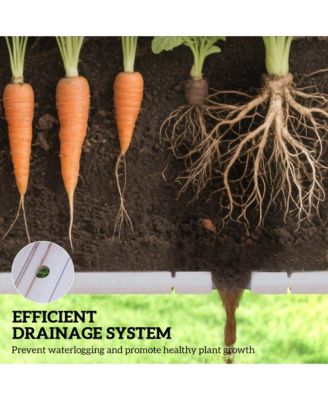 2 Tier Raised Garden Bed, Elevated Wooden Planter Box