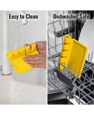 Silicone Kitchen Utensil Rest with Drip Pad for Multiple Utensils