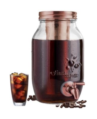 1.5L Cold Brew Coffee Maker with Glass Carafe & Stainless Steel Filter