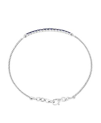 Sapphire (5/8 ct. t.w.) Tennis Bracelet in 14k White Gold (Also in Ruby & Emerald)