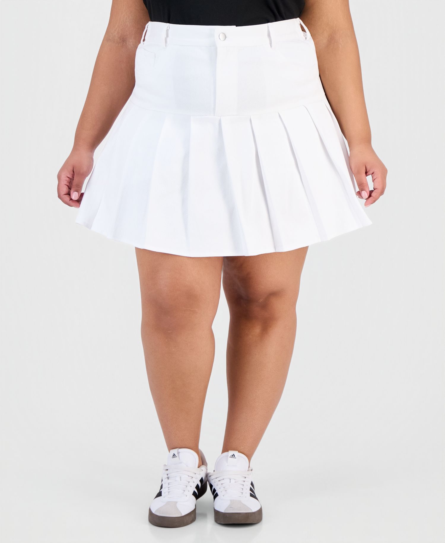Trendy Plus Pleated-Hem Mini Skort