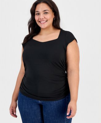Trendy Plus Ruched Top