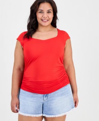 Trendy Plus Ruched Top