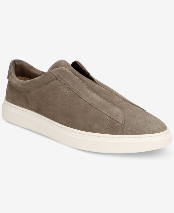 Hugo Boss Mens Kieran Laceless Low Top Sneakers