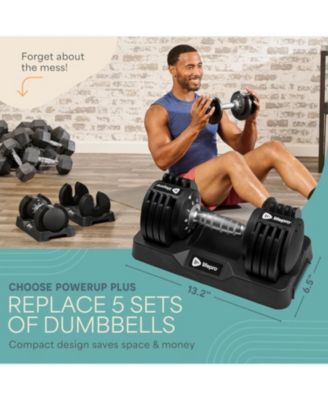 Adjustable Dumbbells Set 25lb Pair – Quick-Change Adjustable Weights with Anti-Slip Handle, Space Saving Gym Weights for Home Gym