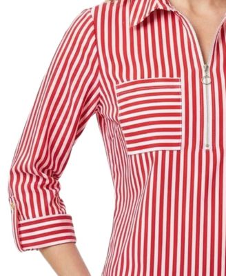 Women's Point Collar Top with Pockets