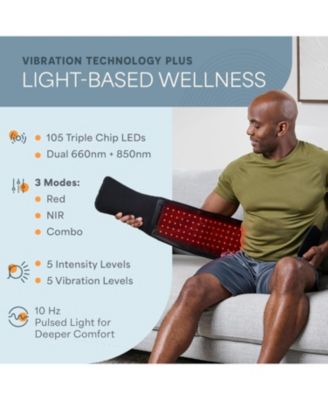 Red Light Therapy Belt – 660nm & 850nm Infrared Therapy Wrap for Back, Shoulders & Body, Triple Chip LEDs, Portable Heating Pad