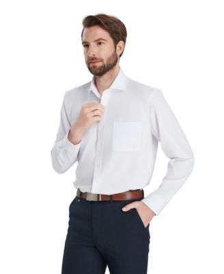 Men's Regular-Fit Solid Dress Shirt
